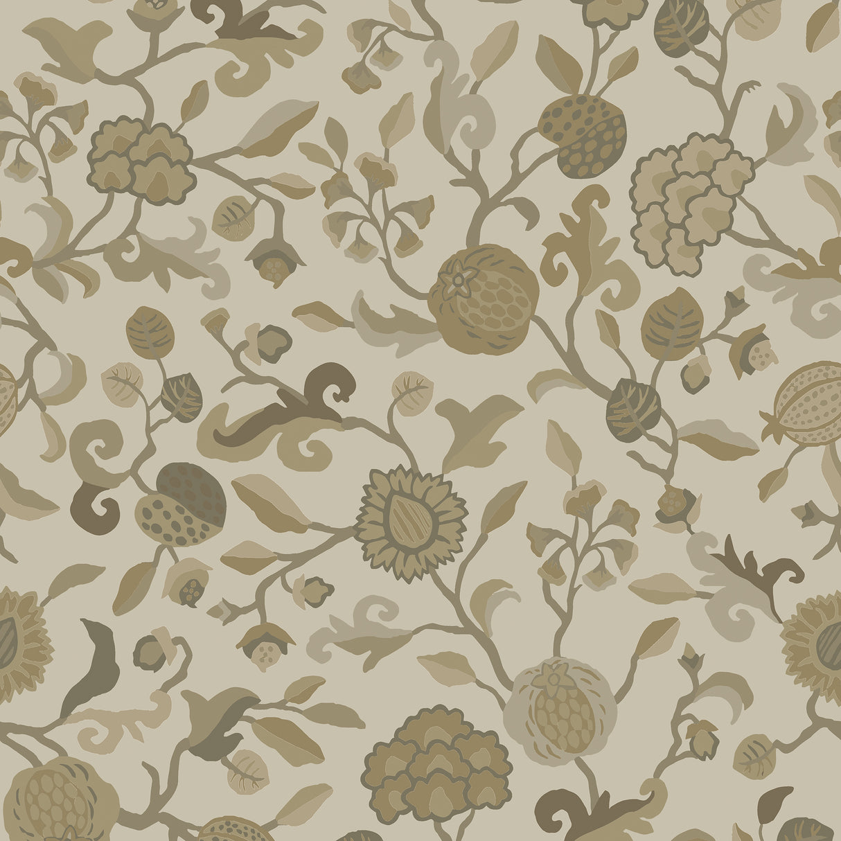 Armani BAYADÈRE 9705 in Beige Wallpaper - Precious Fibers