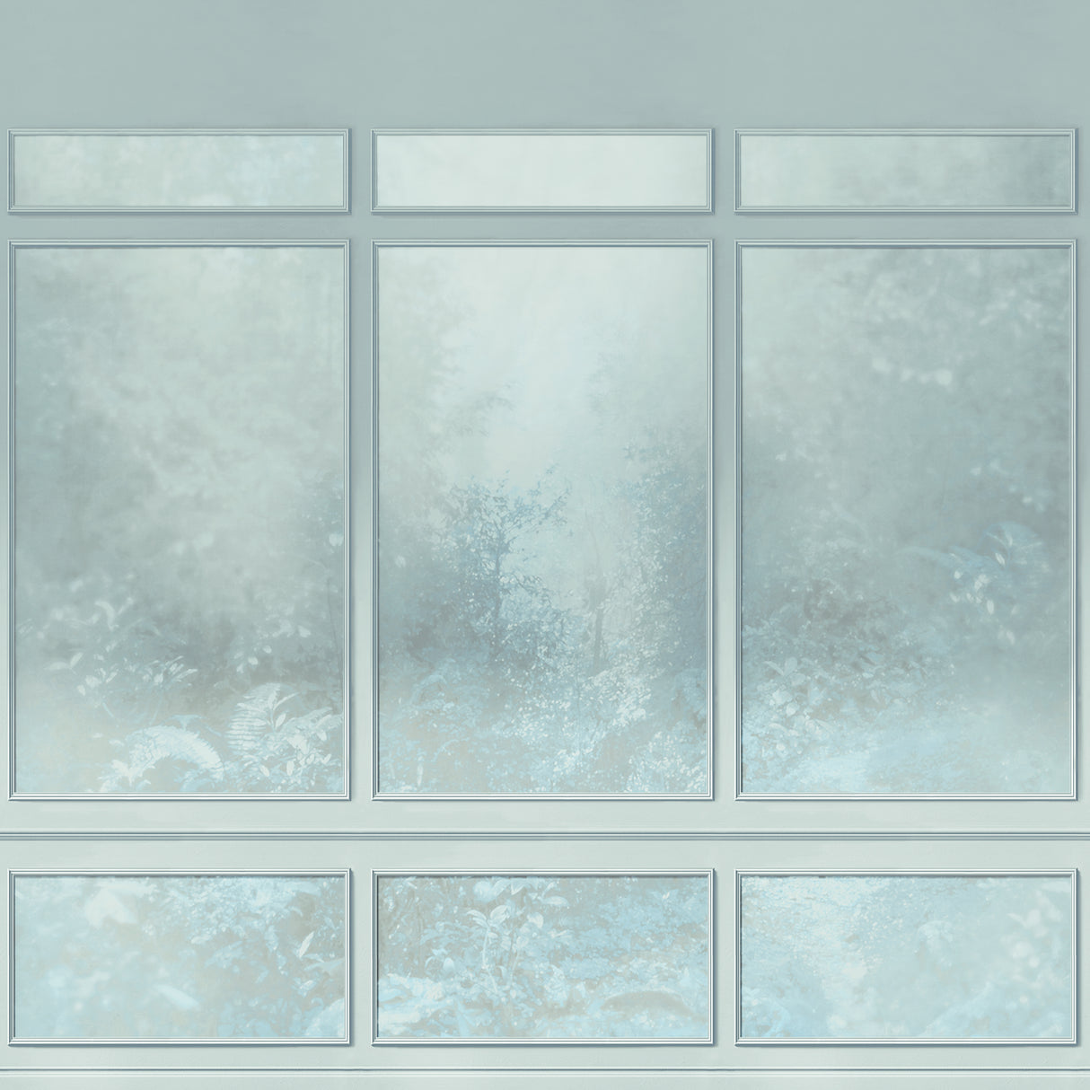 Armani VENDÔME 9881 in Light Blue/Grey Mural - Refined Struc