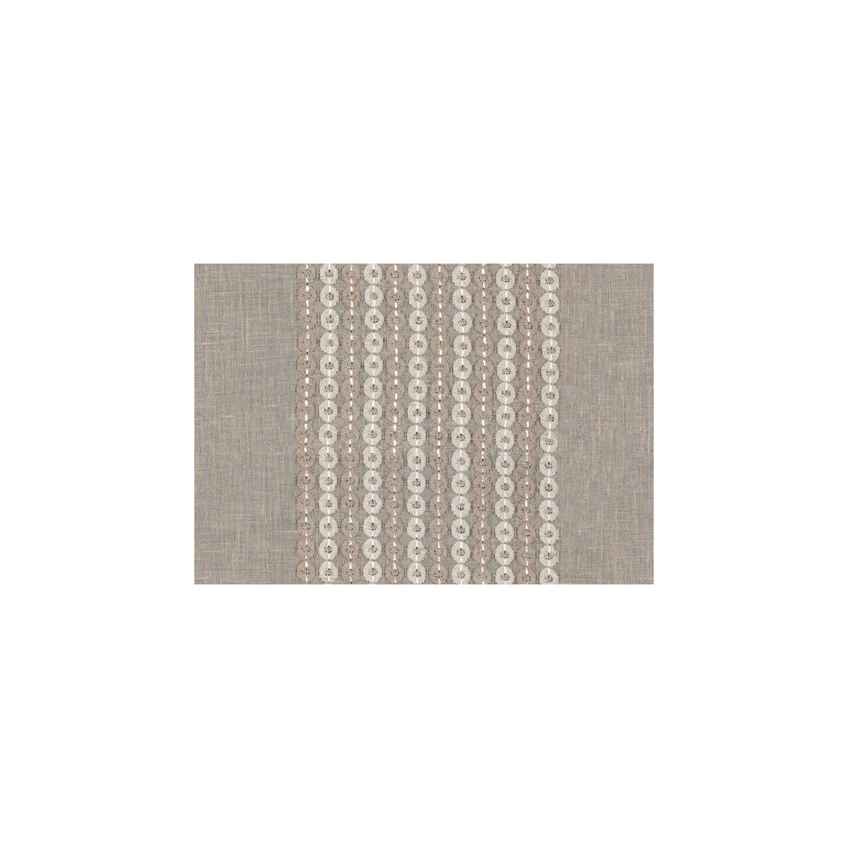 KRAVET COUTURE 9953.16.0 BANGLE SHEER TRUFFLE Fabric - Eade's Wallpaper