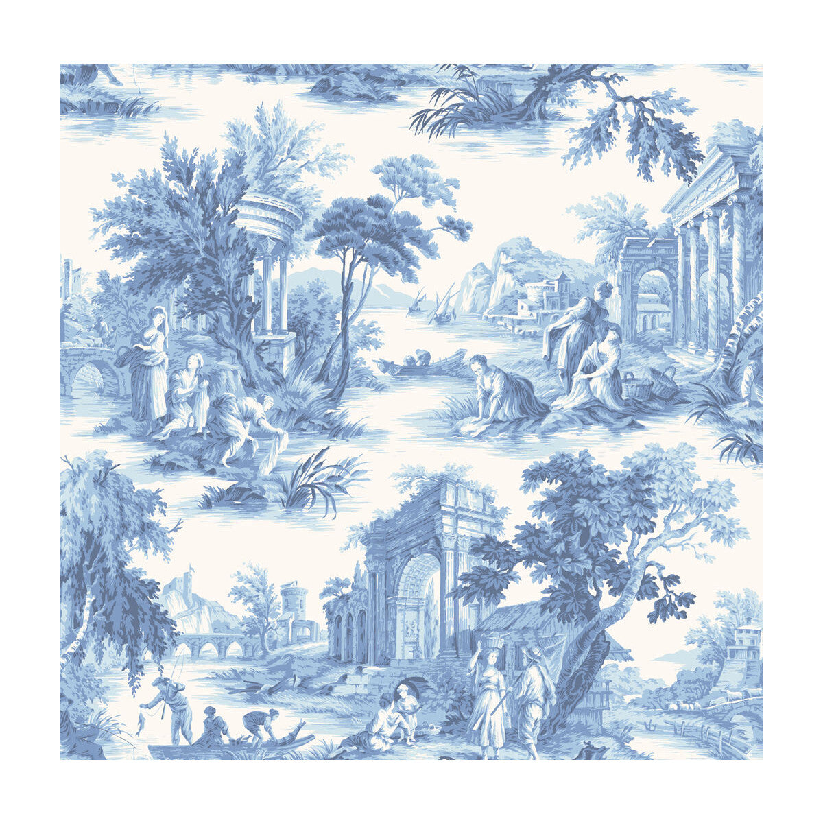 COLE & SON 99/1001.CS.0 VILLANDRY COBALT BLUE Wallpaper - Eade's Wallpaper