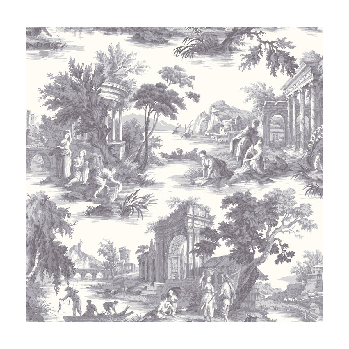 COLE & SON 99/1003.CS.0 VILLANDRY CHARCOAL Wallpaper - Eade's Wallpaper