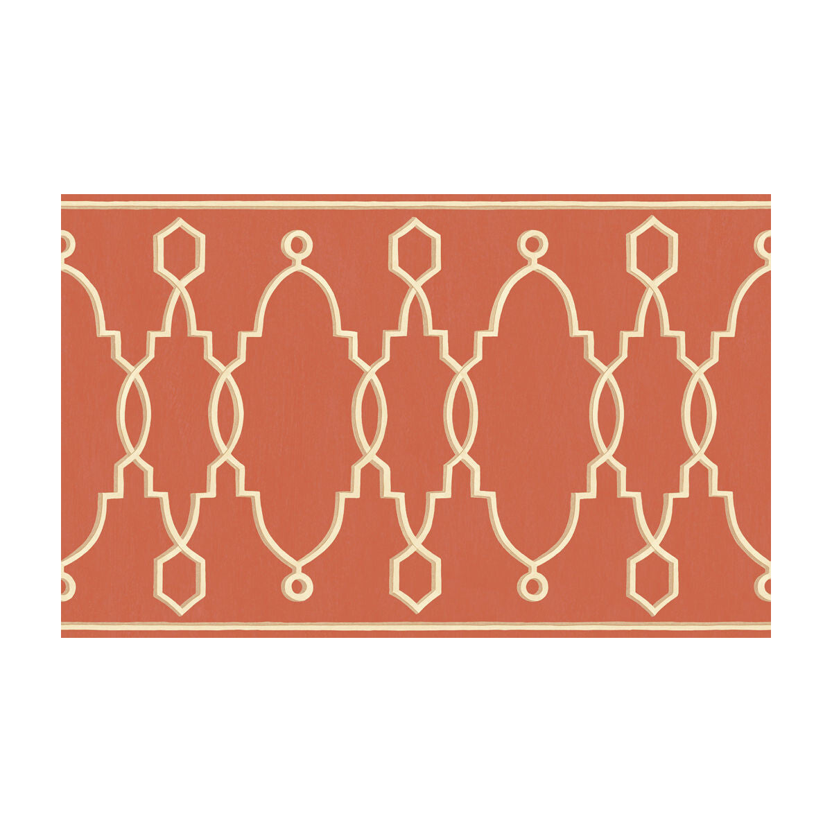 COLE & SON 99/3018.CS.0 PARTERRE BORDER RED Wallpaper - Eade's Wallpaper