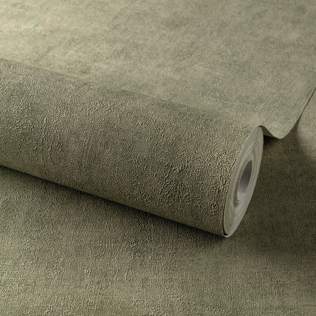 Galerie Orom II Patinated Plain Green Wallpaper A51515