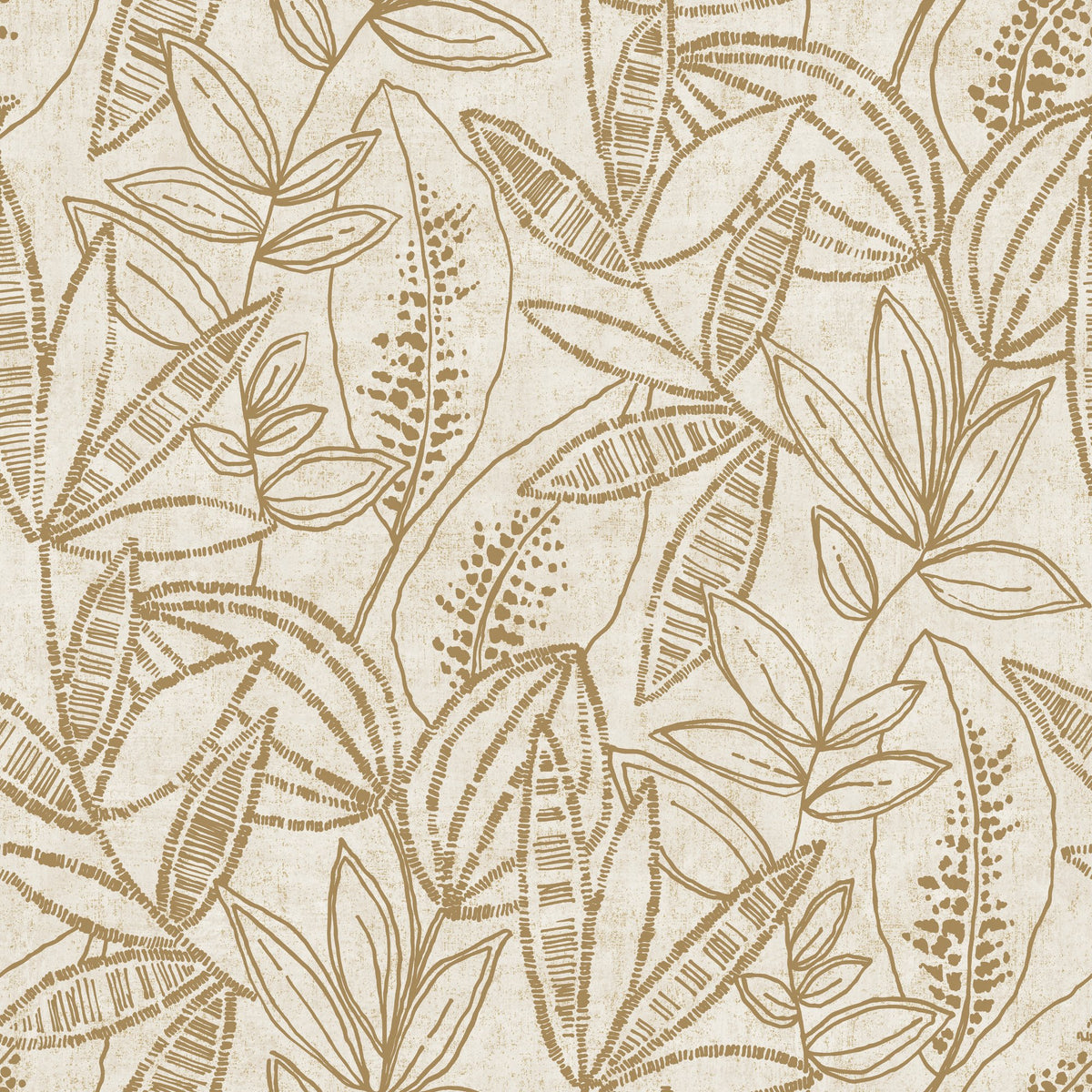 Galerie Karuna Branched Leaves All-over Gold Wallpaper KRA71