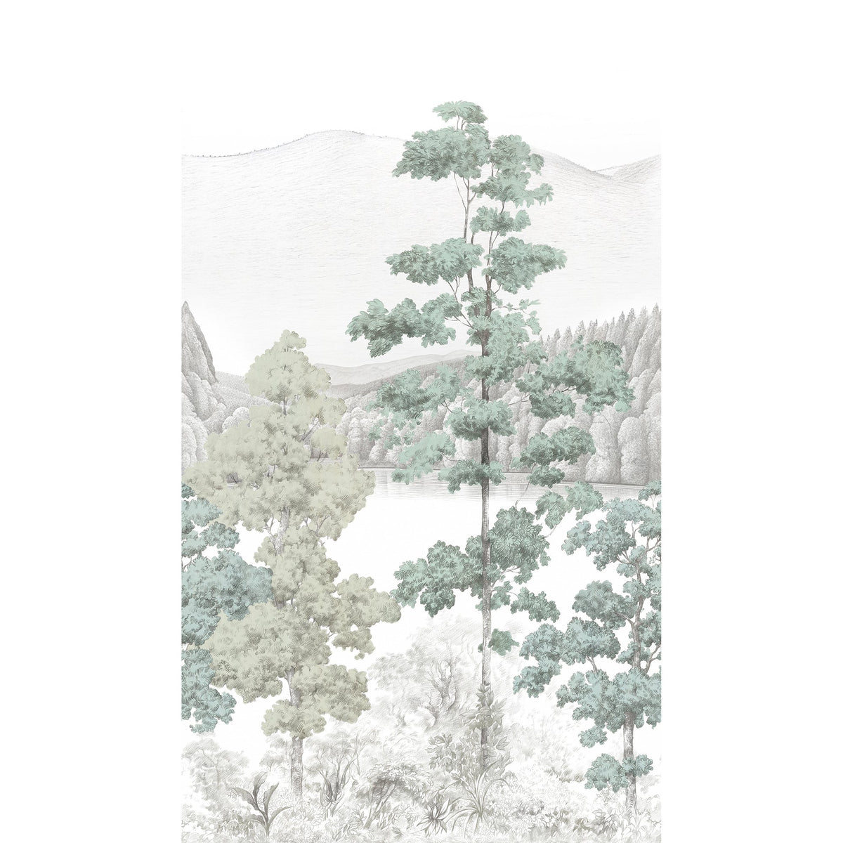 Galerie Orom II Photographic All-over Print Green Mural A737