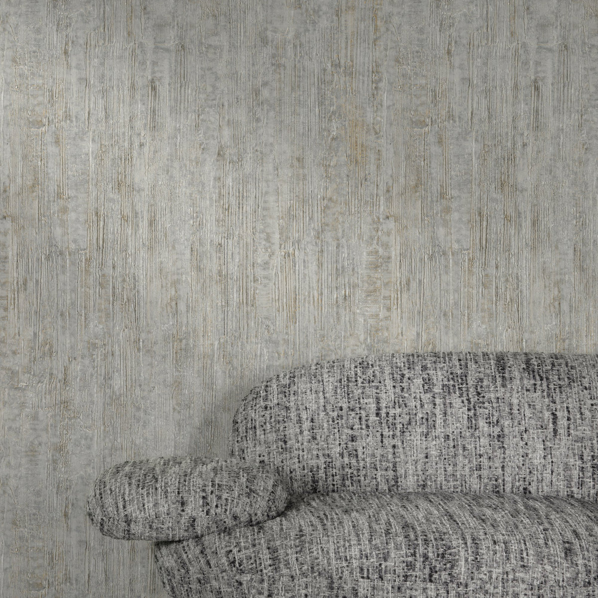 Galerie Textured Vibes Concrete Plain Black Wallpaper A77804