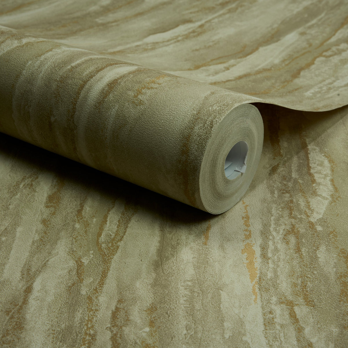 Galerie Textured Vibes Patinated Plain Green Wallpaper A7850