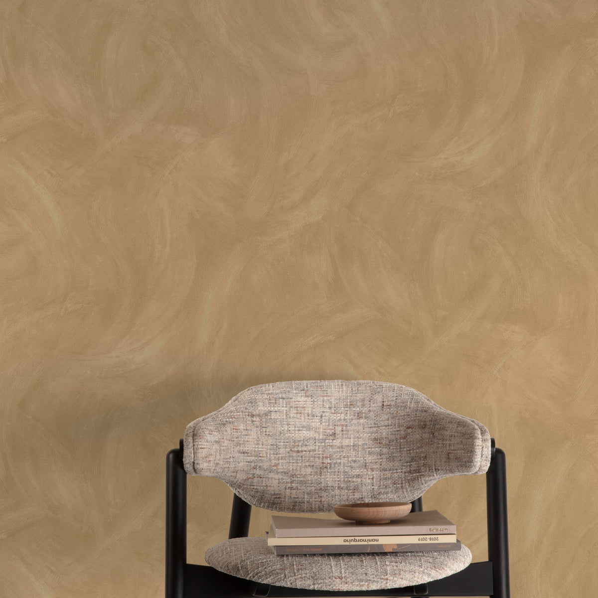 Galerie Textured Vibes Authentic Plaster Plain Brown Wallpap