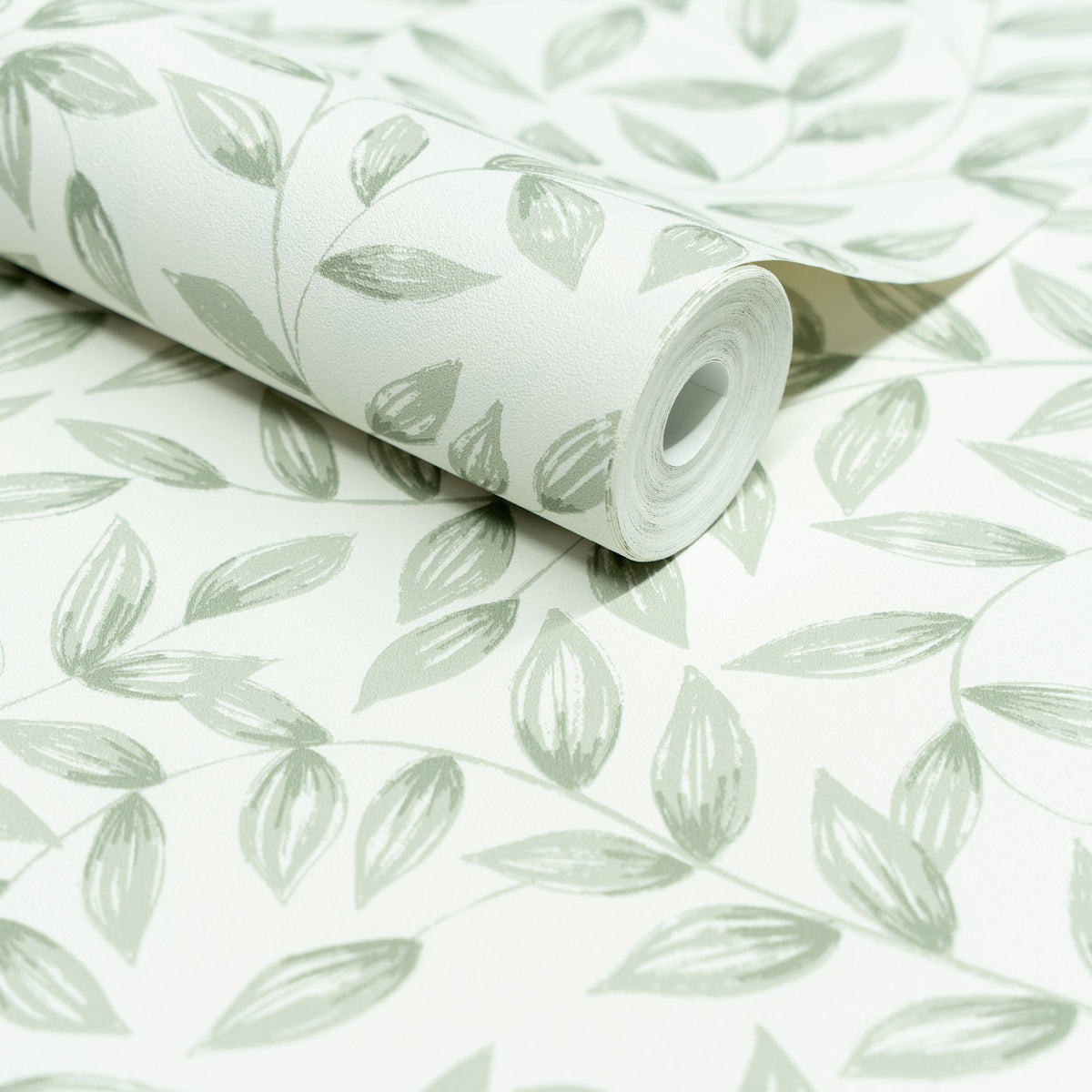 Galerie Inia Branched Leaves All-over Green Wallpaper INA792
