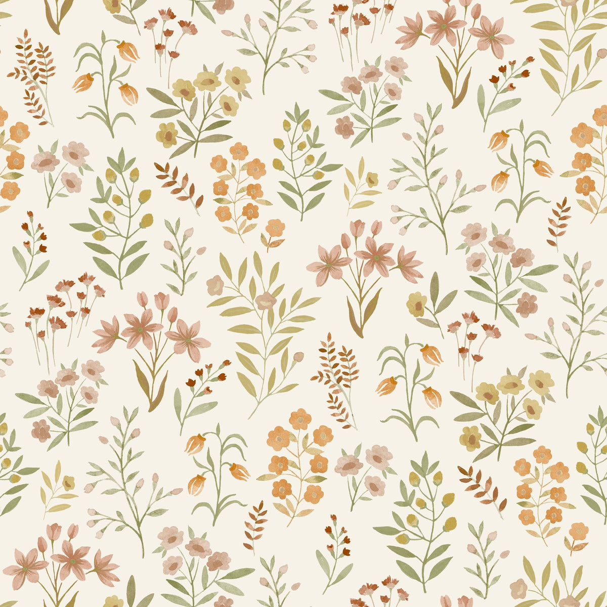 Galerie Inia Classical Floral All-over Multi-colored Wallpap