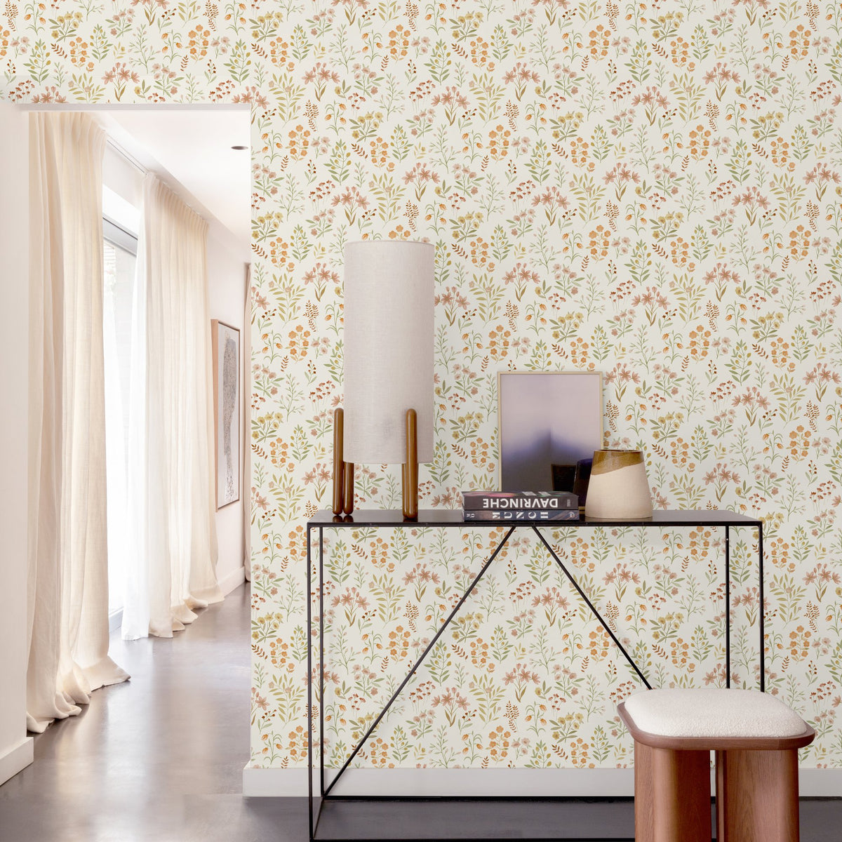 Galerie Inia Classical Floral All-over Multi-colored Wallpap