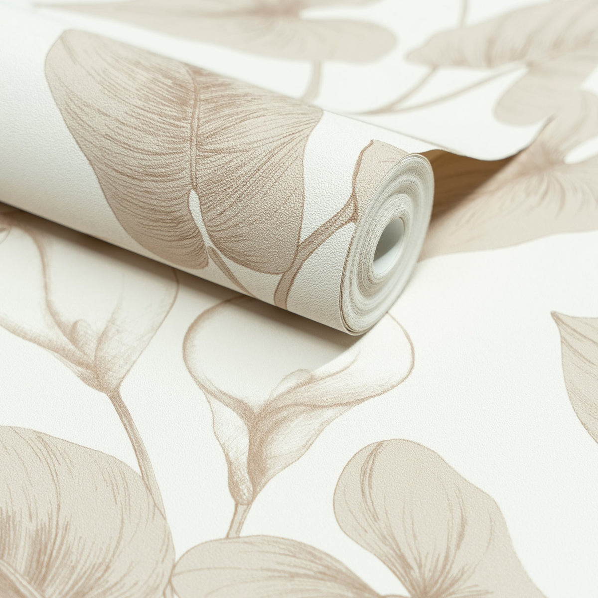 Galerie Inia Branched Leaves All-over Beige Wallpaper INA836