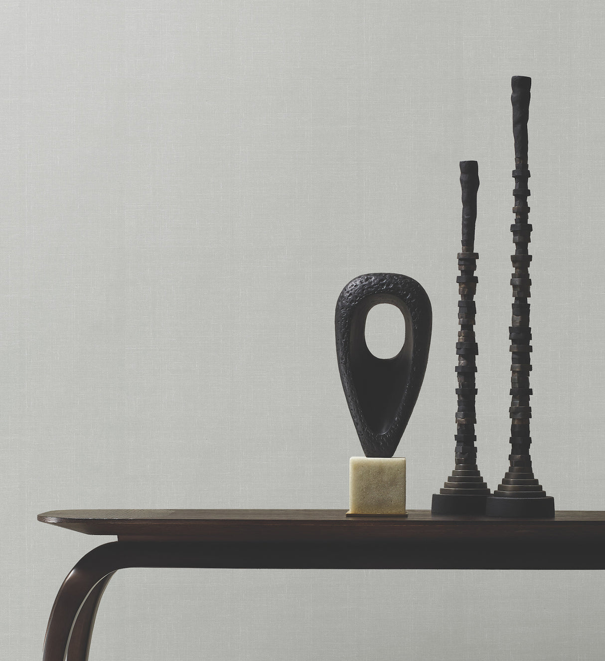 Antonina Vella AB1804 Woven Linen Dove Wallpaper - Eade's Wallpaper