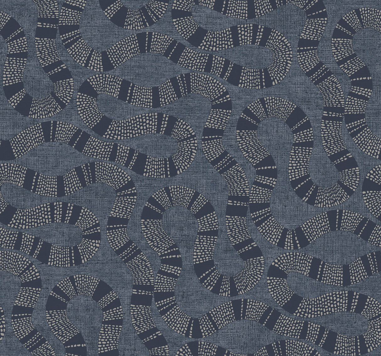 Antonina Vella AB3002 Ophidia Navy Wallpaper - Eade's Wallpaper