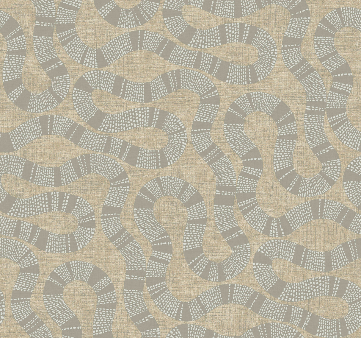 Antonina Vella AB3003 Ophidia Taupe Wallpaper - Eade's Wallpaper