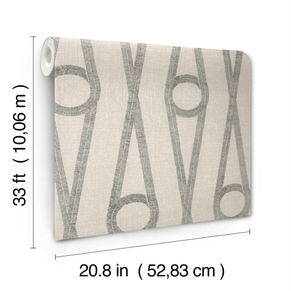 Antonina Vella AB3011 Henlein Putty Wallpaper - Eade's Wallpaper