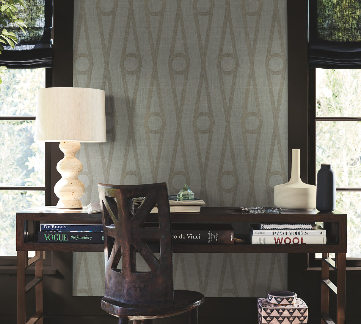 Antonina Vella AB3013 Henlein Grey Wallpaper - Eade's Wallpaper
