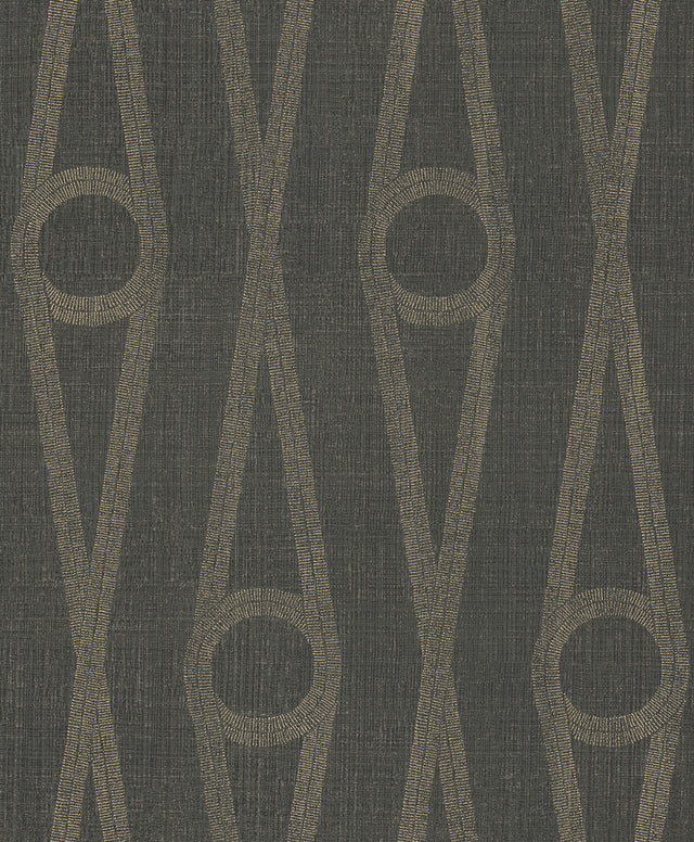 Antonina Vella AB3014 Henlein Charcoal Wallpaper - Eade's Wallpaper