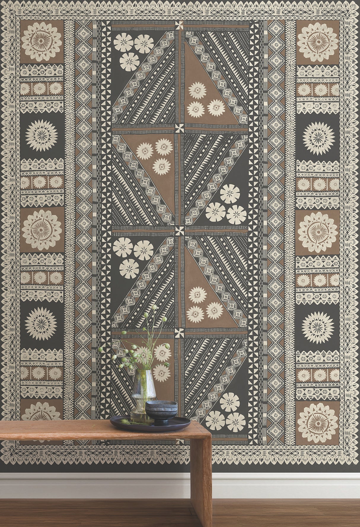 Antonina Vella AB3057M Tapa Sienna Wall Mural - Eade's Wallpaper