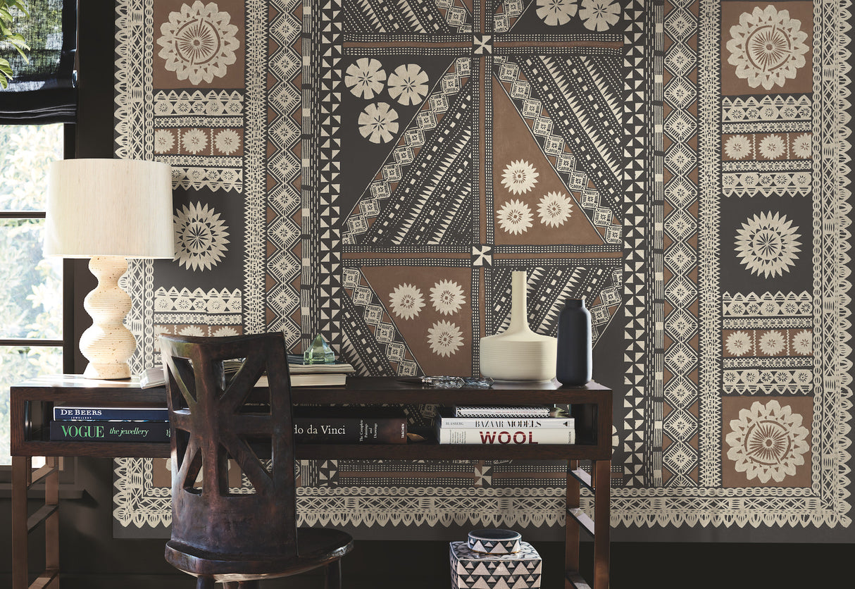 Antonina Vella AB3057M Tapa Sienna Wall Mural - Eade's Wallpaper