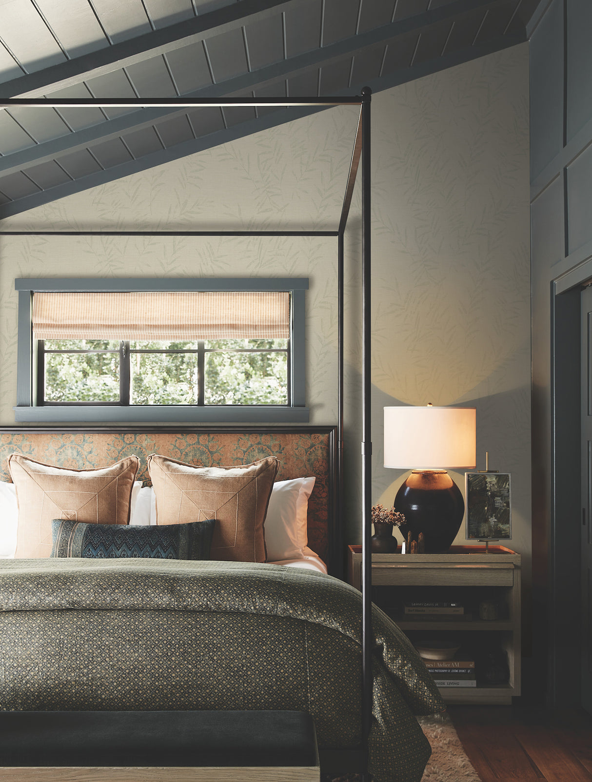 Antonina Vella AB3063 Allerton Bamboo Linen Wallpaper - Eade's Wallpaper