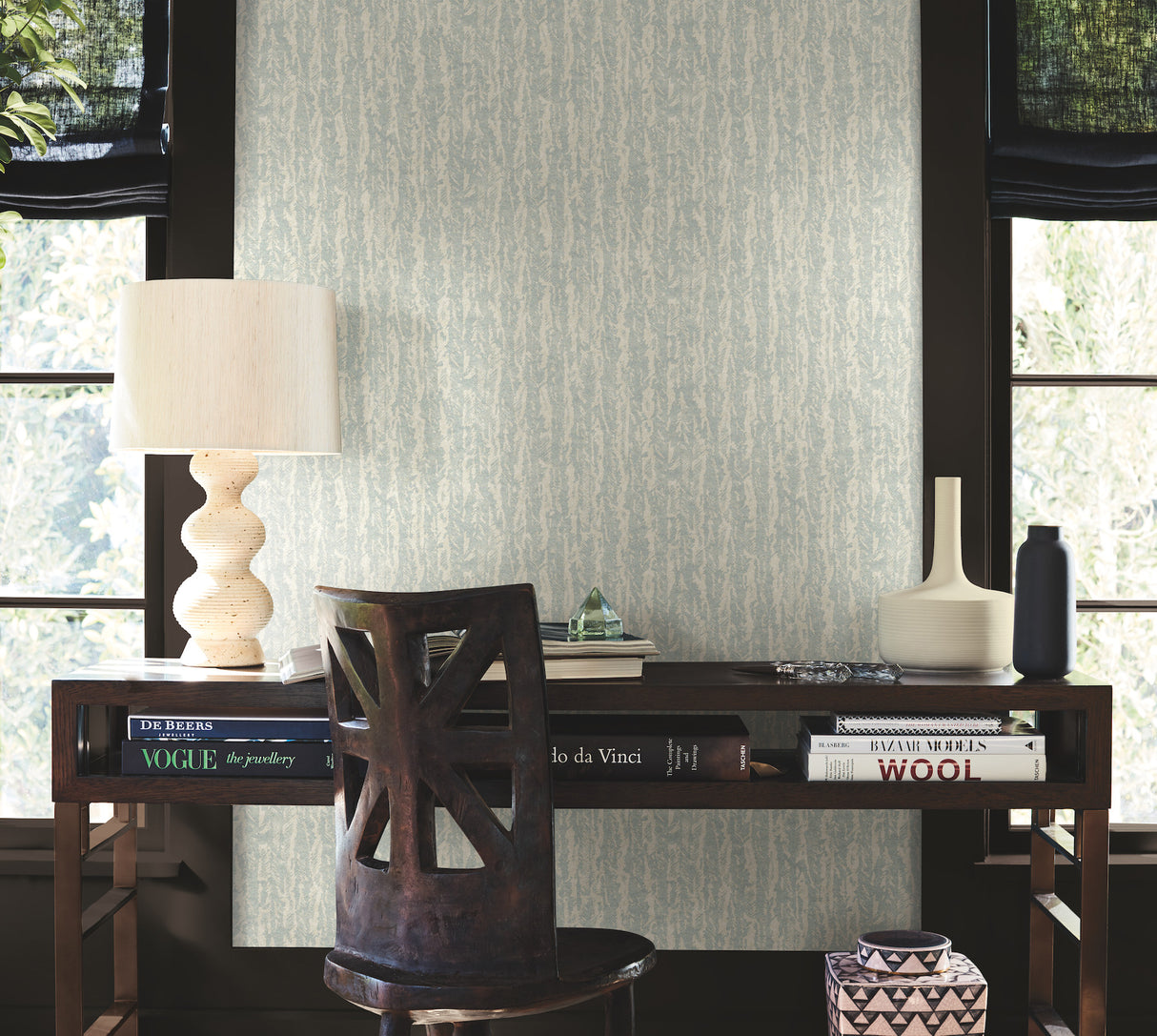 Antonina Vella AB3072 Juju Sky Blue Wallpaper - Eade's Wallpaper
