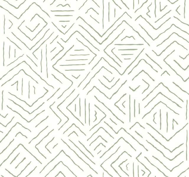 Antonina Vella AB3082 Sirih Sage Wallpaper - Eade's Wallpaper