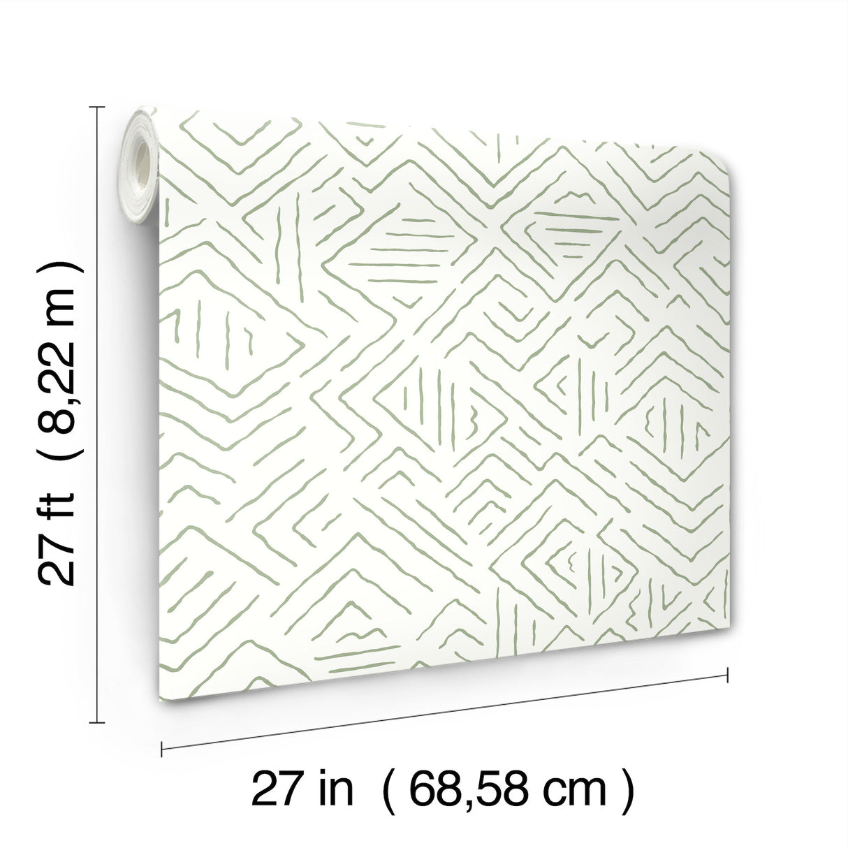 Antonina Vella AB3082 Sirih Sage Wallpaper - Eade's Wallpaper