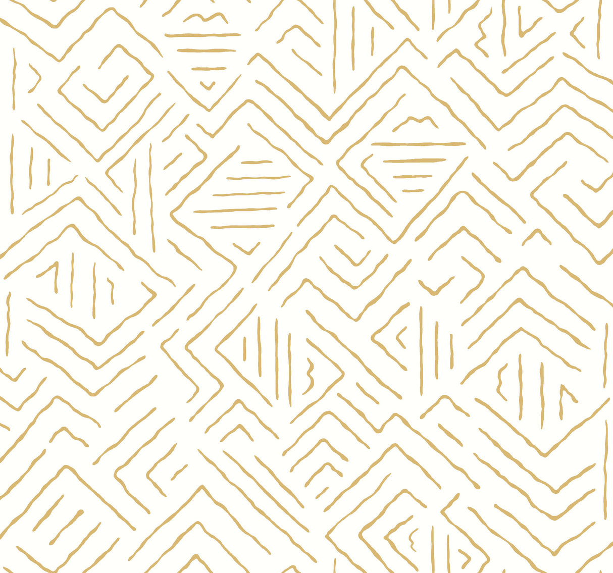 Antonina Vella AB3084 Sirih Ochre Wallpaper - Eade's Wallpaper