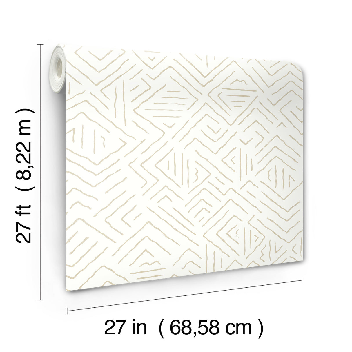 Antonina Vella AB3085 Sirih Beige Wallpaper - Eade's Wallpaper