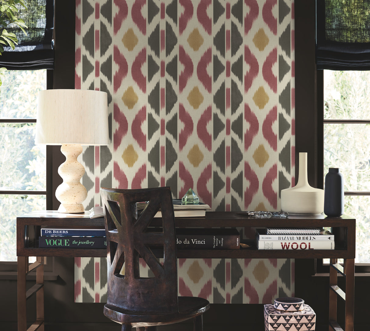 Antonina Vella AB3091 Patan Ruby Wallpaper - Eade's Wallpaper
