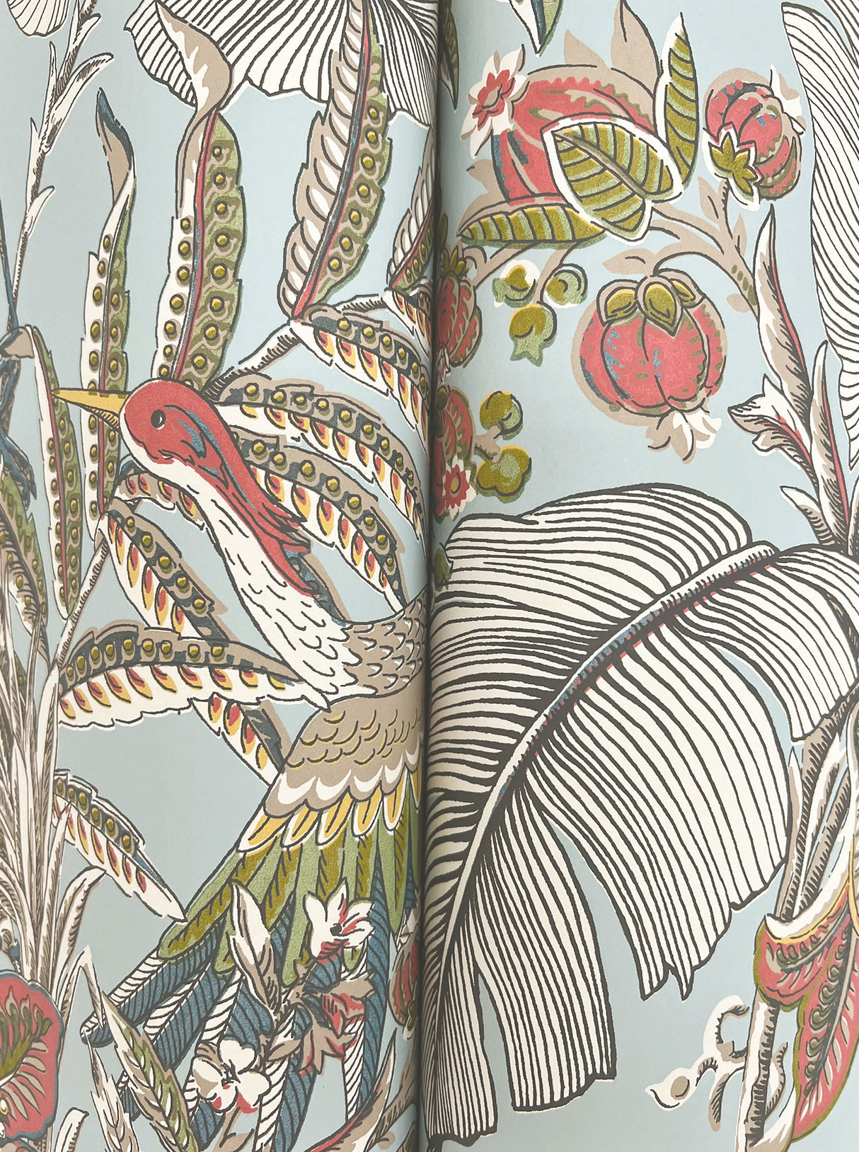 Antonina Vella AB3102 Heronwood Sky Blue Wallpaper - Eade's Wallpaper