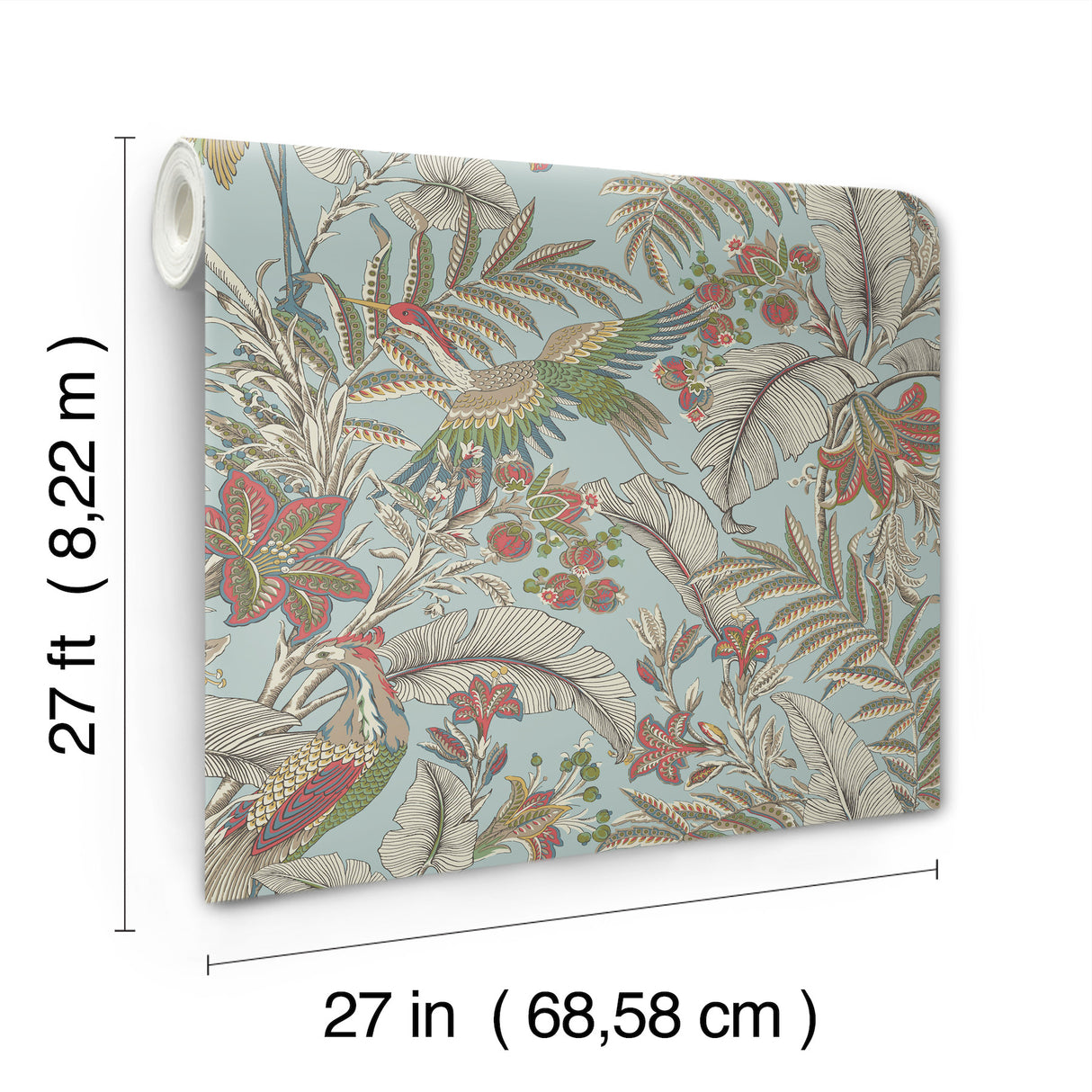 Antonina Vella AB3102 Heronwood Sky Blue Wallpaper - Eade's Wallpaper