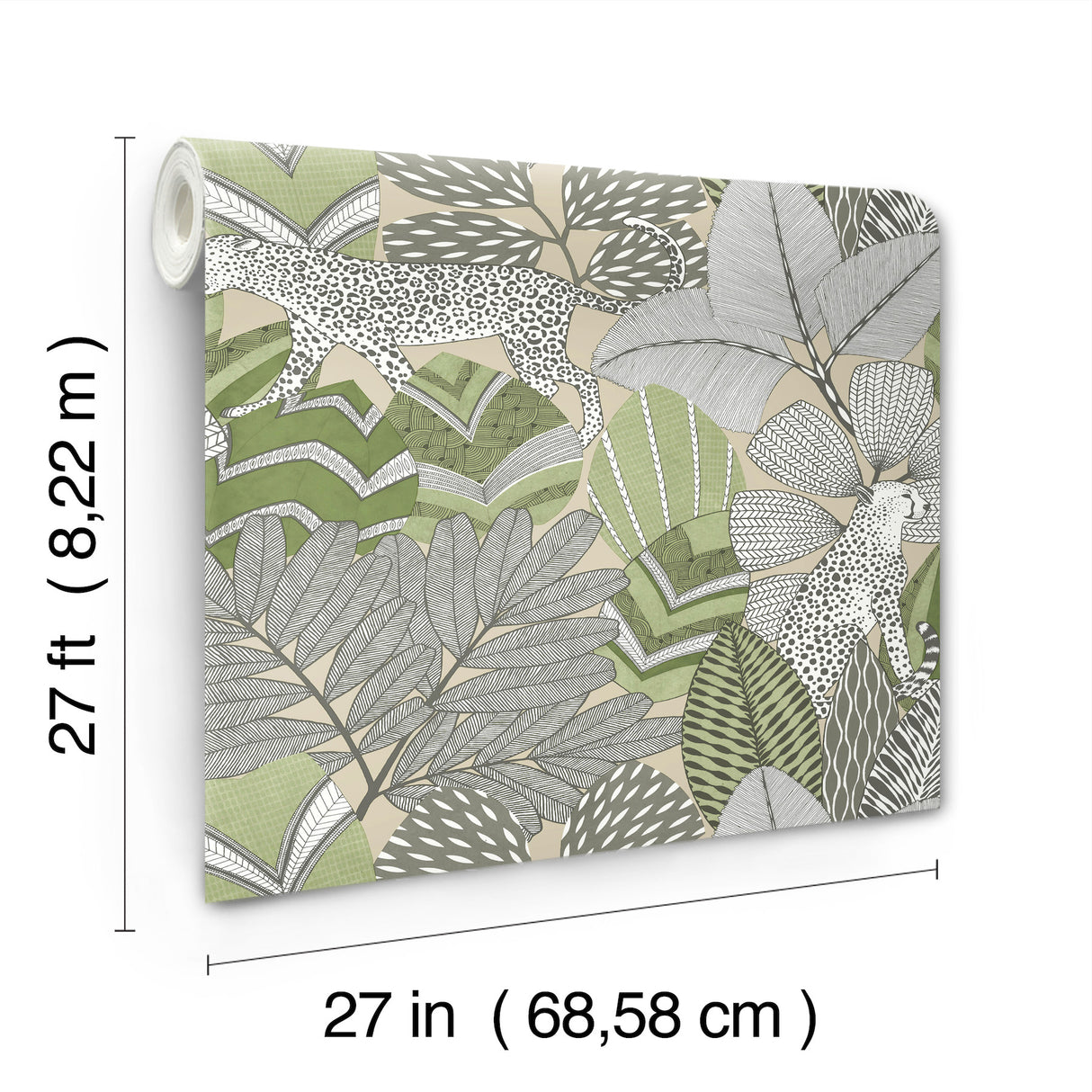 Antonina Vella AB3114 Namiri Green Wallpaper - Eade's Wallpaper