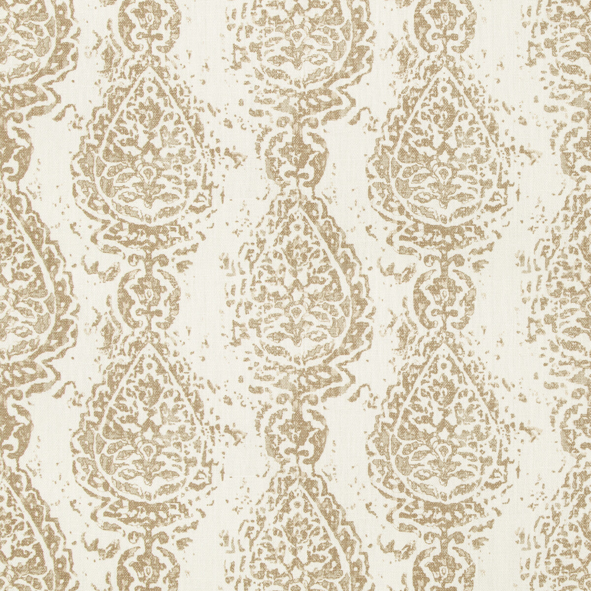 KRAVET DESIGN ABBESS.16.0 ABBESS PAISLEY COCONUT Fabric - Eade's Wallpaper