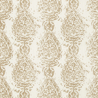 KRAVET DESIGN ABBESS.16.0 ABBESS PAISLEY COCONUT Fabric - Eade's Wallpaper