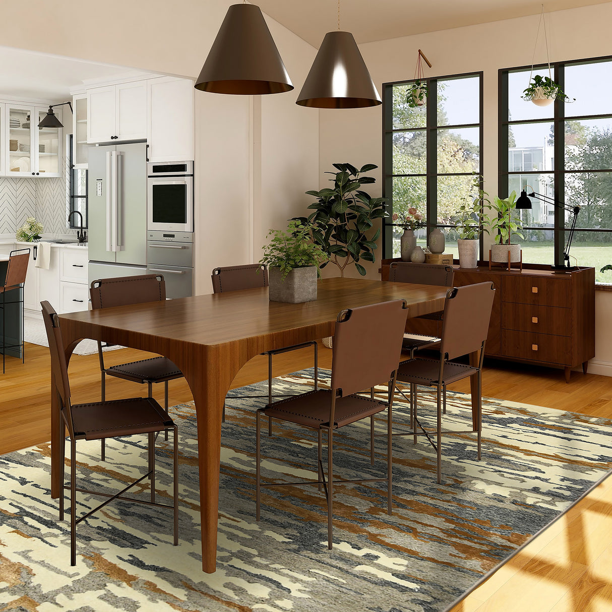 Amer Rugs ABS-3 Abstract Contemporary Area Rug