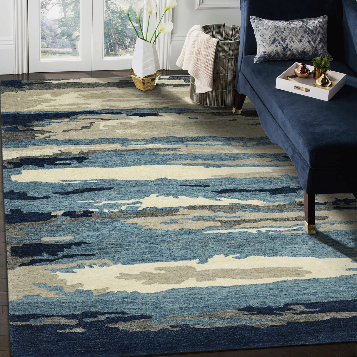 Amer Rugs ABS-4 Abstract Contemporary Area Rug