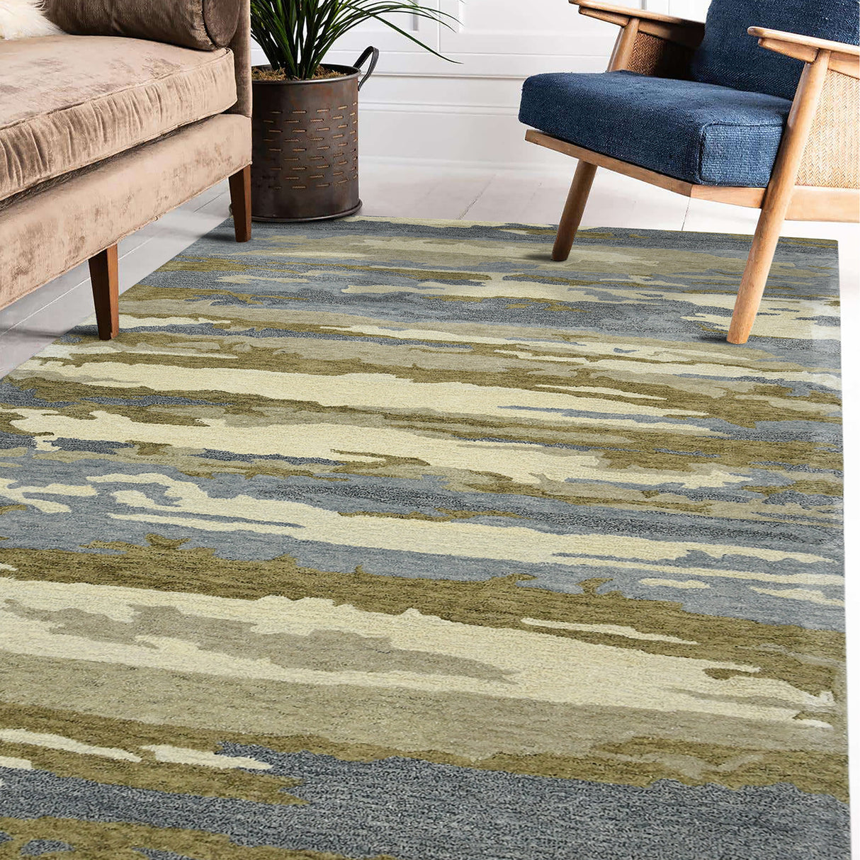 Amer Rugs ABS-5 Abstract Contemporary Area Rug