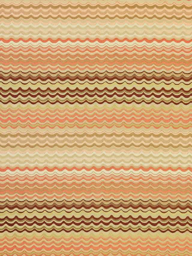 Scalamandre AB 00026512 CORAL NEW WAVE Fabric - Eade's Wallpaper