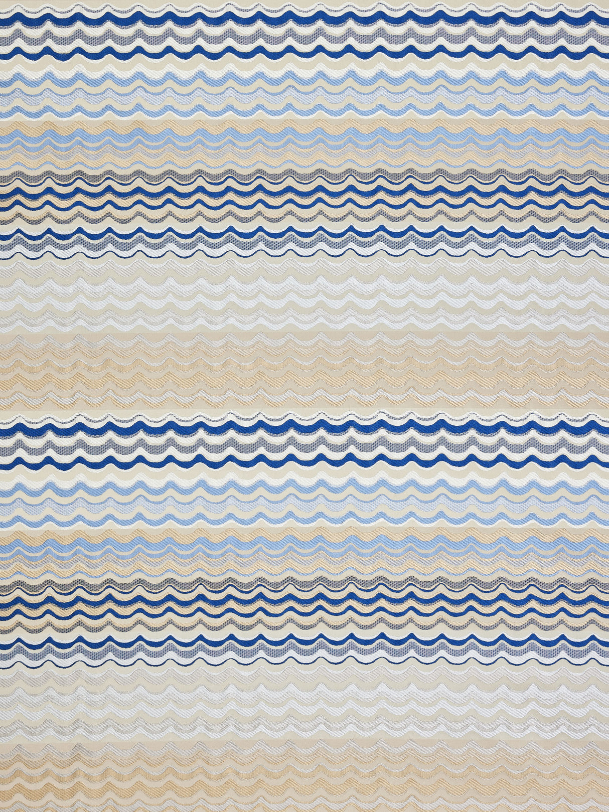 Scalamandre AB 00066512 SAPPHIRE NEW WAVE Fabric - Eade's Wallpaper
