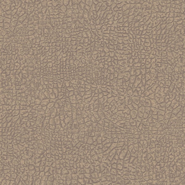Galerie AC60000 Bronze Brown Crocodile Print Motif - Eade's Wallpaper