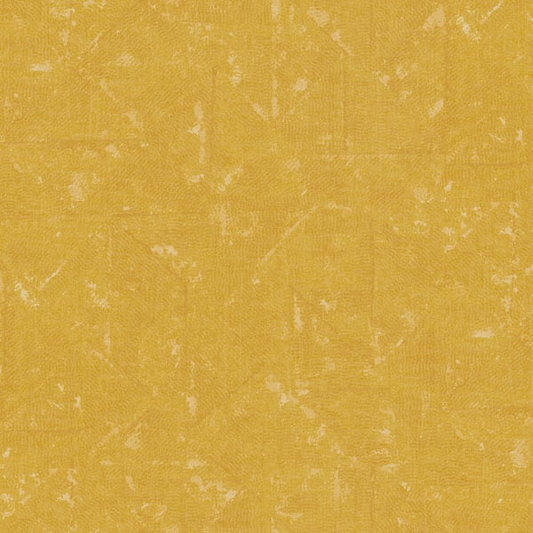 Galerie AC60028 Yellow Distressed Geometric Motif - Eade's Wallpaper
