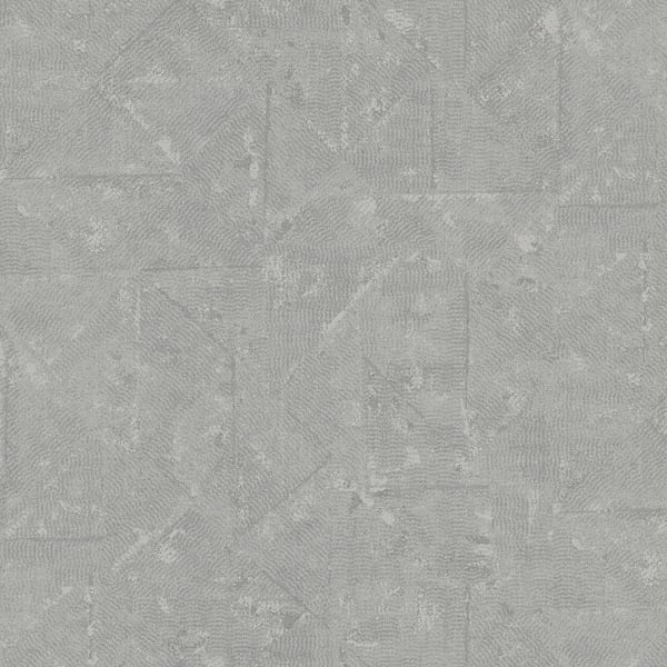 Galerie AC60031 Silver Grey Distressed Geometric Motif - Eade's Wallpaper