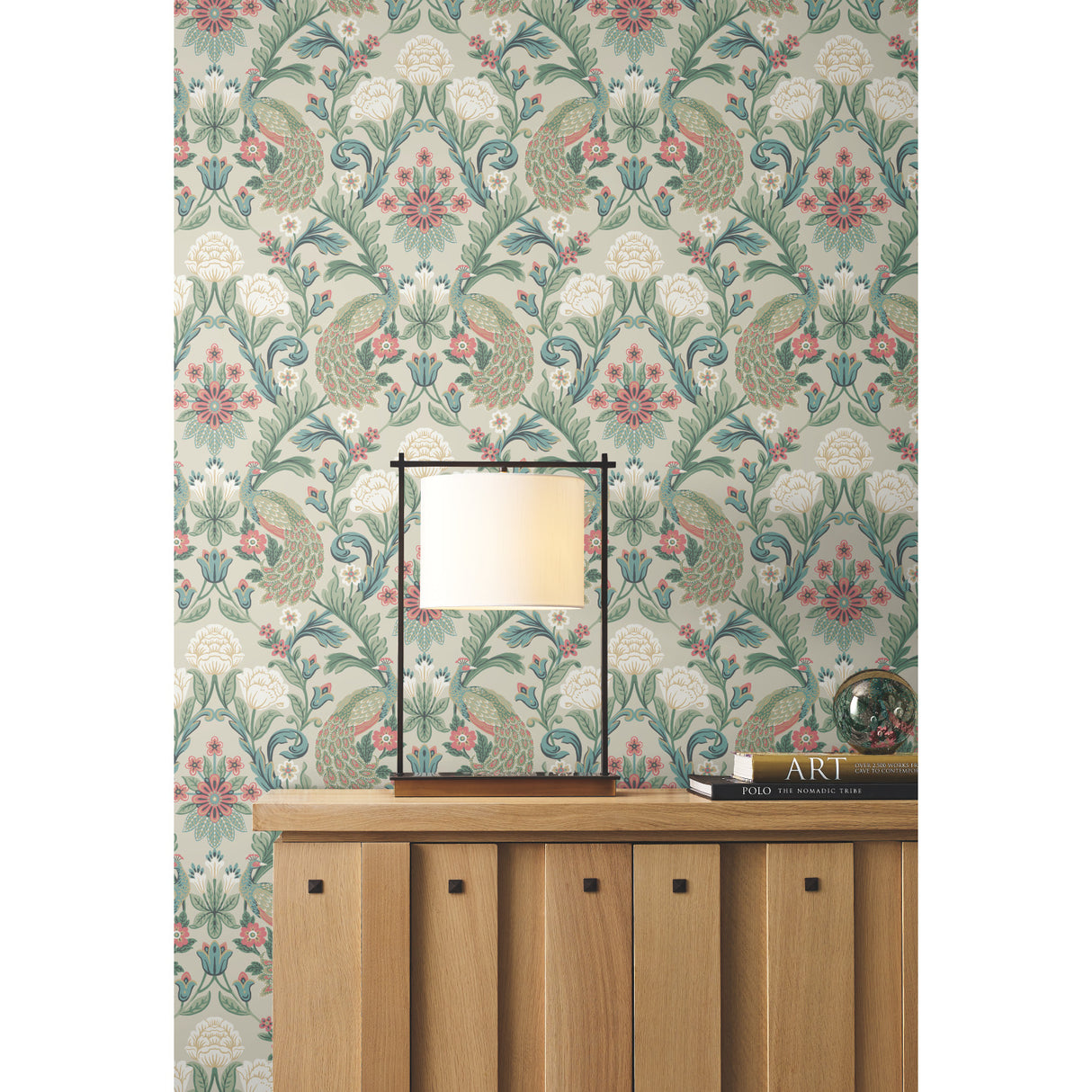 York AC9104 Plume Dynasty Taupe Wallpaper