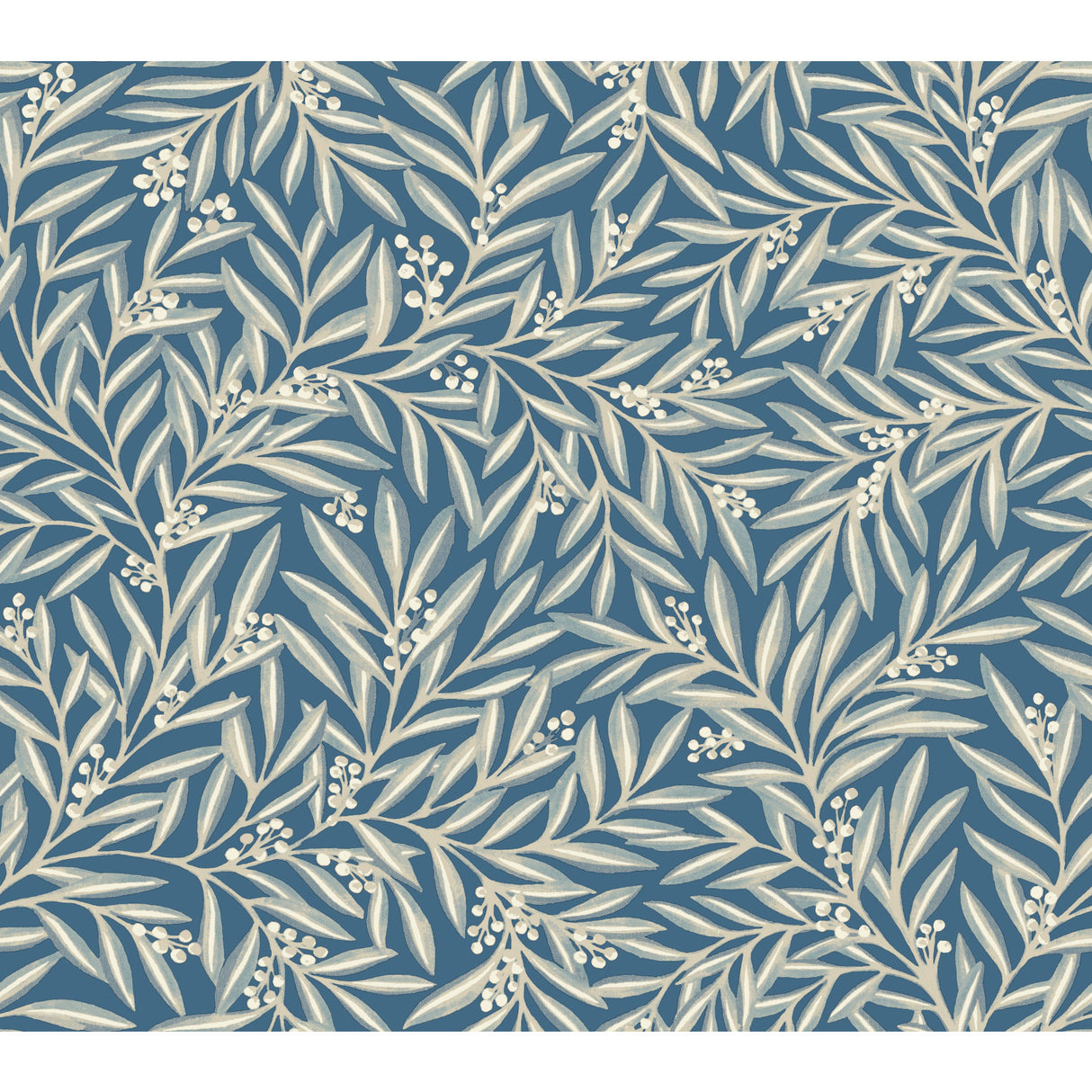 York AC9132 Rowan Dusty Blue Wallpaper