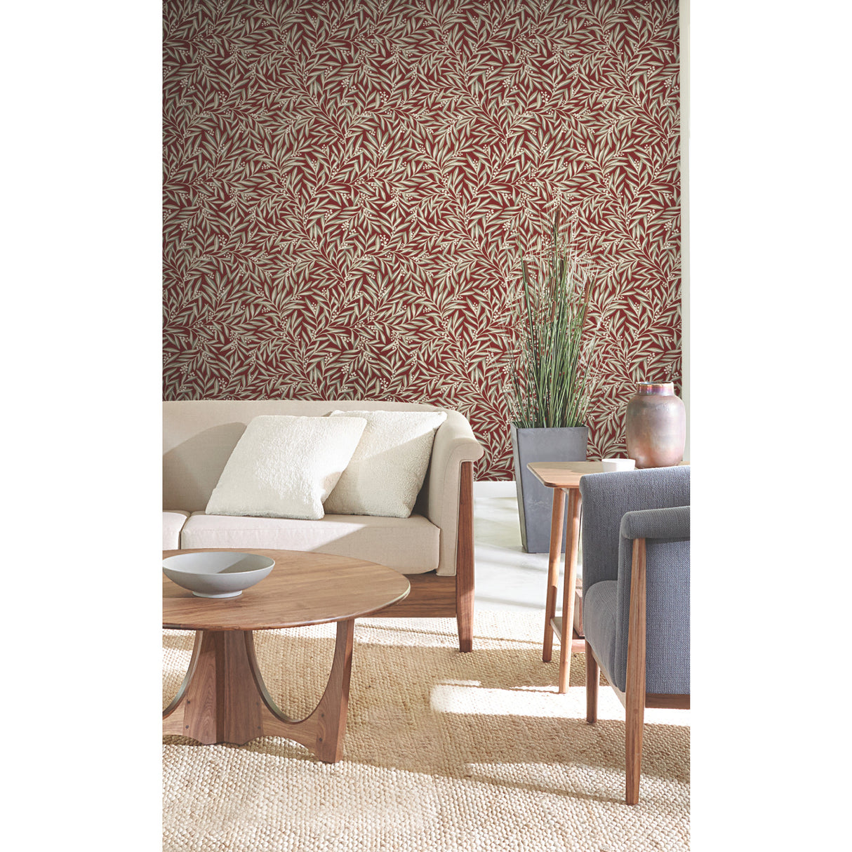 York AC9134 Rowan Red Wallpaper