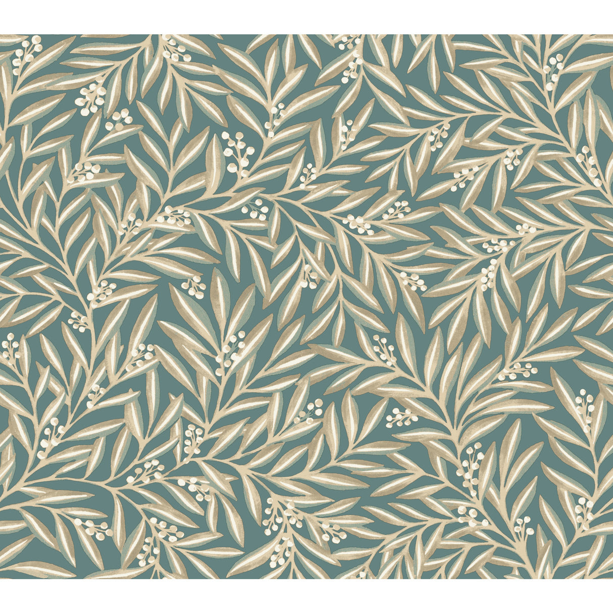 York AC9137 Rowan Teal Wallpaper