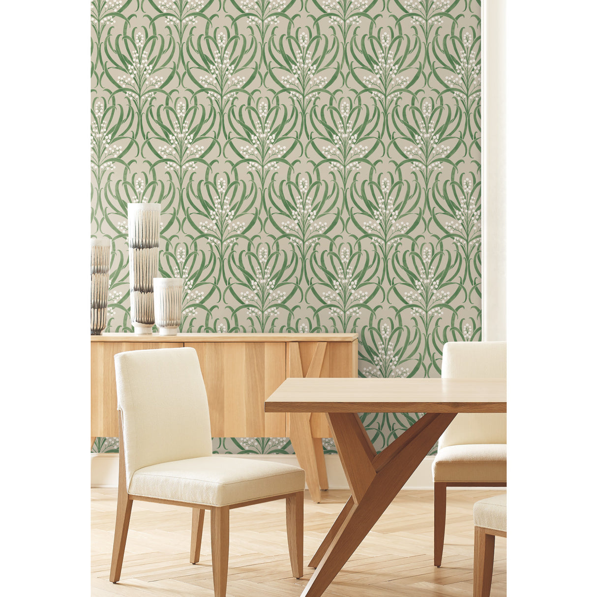 York AC9144 Calluna Linen Metallic Wallpaper
