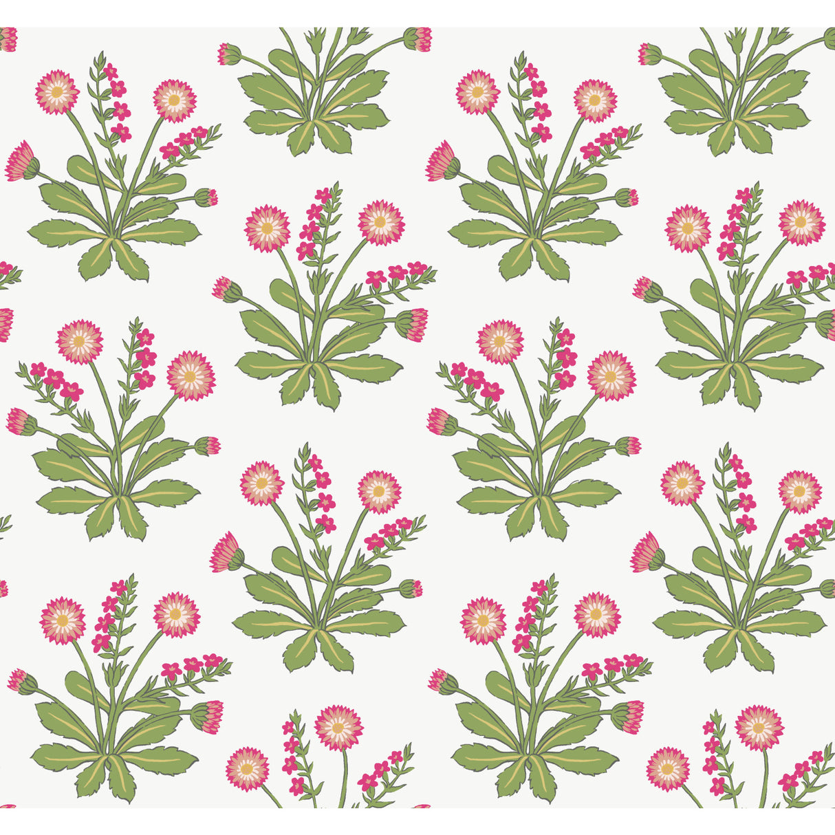 York AC9153 Meadow Flowers White & Rose Wallpaper